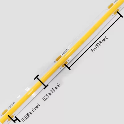 LED Strip Light COB CW 6000K 90W 10mm - Image 2