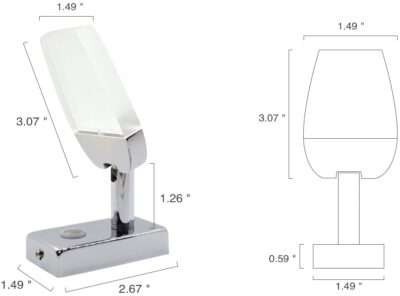 Reading lamp with USB port - Inbuilt Touch Dimmer On-Off Switch - Image 3