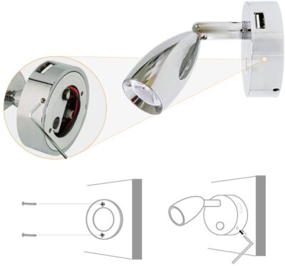 Reading lamp with USB port - Image 5