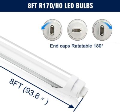 Led tube 8 feet T8 43W R17D - Image 2