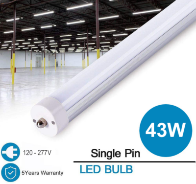 Led tube 8 feet T8 43W single-pin - Image 2